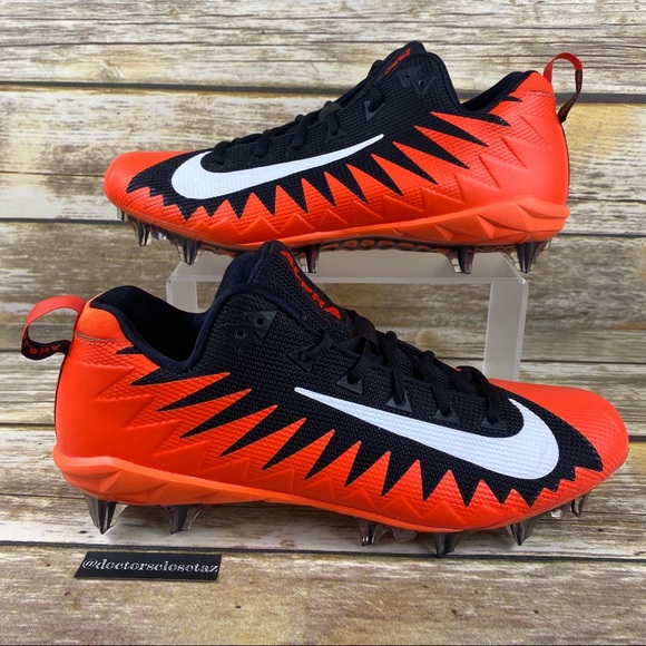 all orange football cleats
